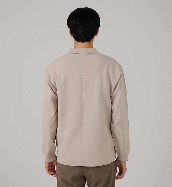 ABAHOUSE「【ナチュラルストレッチ】スキッパー ニットポロシャツ」|ポロシャツ|