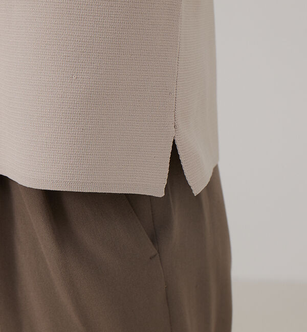 ABAHOUSE「【ナチュラルストレッチ】スキッパー ニットポロシャツ」|ポロシャツ|