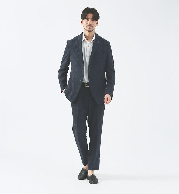 ABAHOUSE「【FLEX SHIRTS】接触冷感 スラブチェック 長袖シャツ」|シャツ・ブラウス|