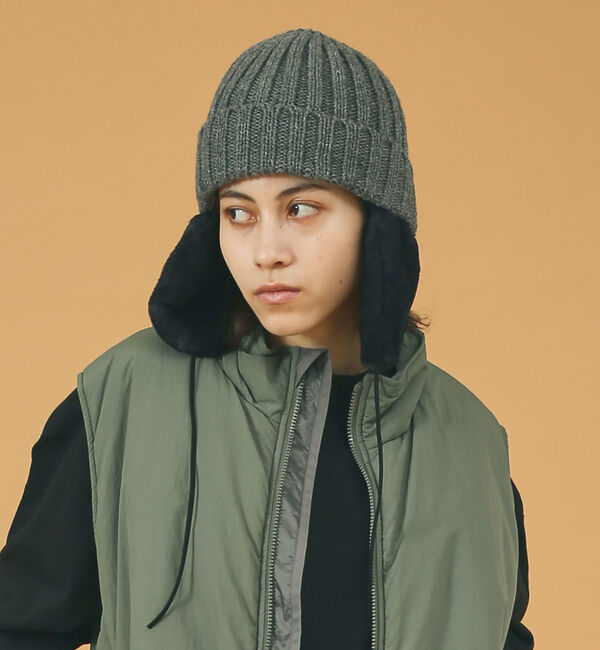 ABAHOUSE「【RUBEN/ルーベン】EARCOVER FUR CAP/イヤーカバー付きボアニ」|その他|グレー