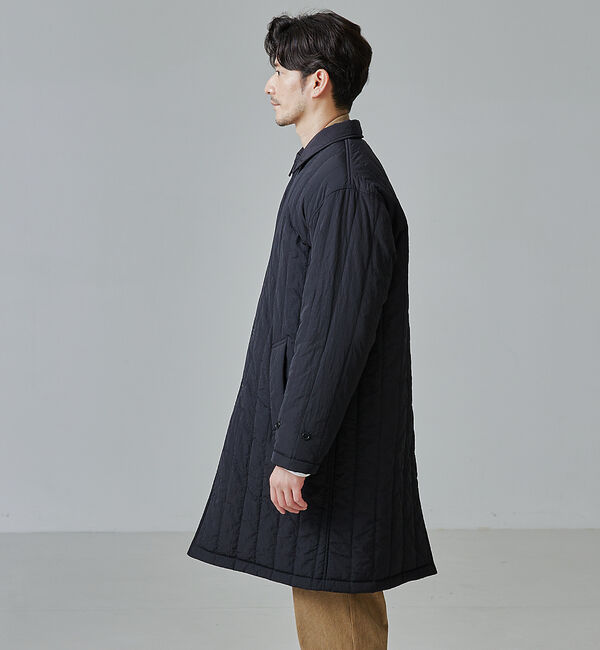 ABAHOUSE「【リバーシブル着用可】バーティカル パデット ステンカラーコート / バルマカー」|ステンカラーコート|