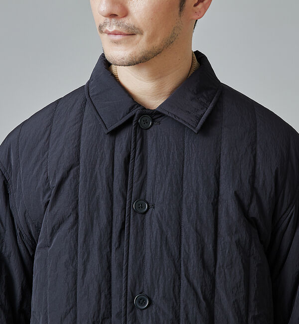 ABAHOUSE「【リバーシブル着用可】バーティカル パデット ステンカラーコート / バルマカー」|ステンカラーコート|