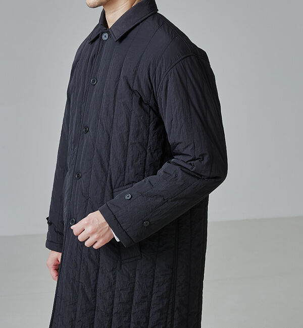 ABAHOUSE「【リバーシブル着用可】バーティカル パデット ステンカラーコート / バルマカー」|ステンカラーコート|