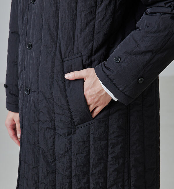 ABAHOUSE「【リバーシブル着用可】バーティカル パデット ステンカラーコート / バルマカー」|ステンカラーコート|