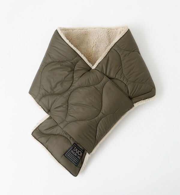 ABAHOUSE「【WEB限定】TAION/タイオン リバーシブル ダウンマフラー-ソフトシェルR」|マフラー|