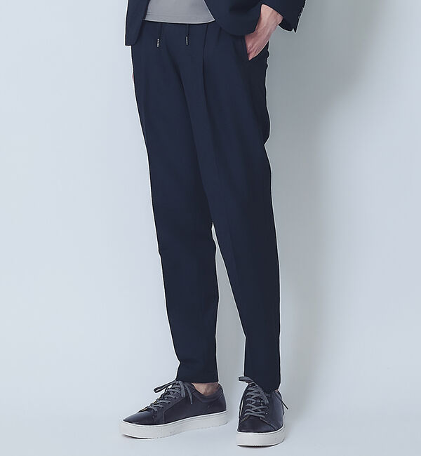 ABAHOUSE「【セットアップ対応】Air Dry イージースラックス / 軽量 ストレッチ 手」|スラックス|ブラック