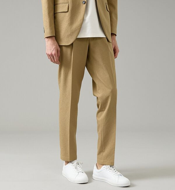 ABAHOUSE「【セットアップ対応】Air Dry イージースラックス / 軽量 ストレッチ 手」|スラックス|