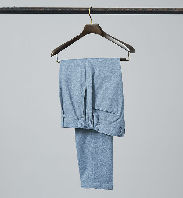 ABAHOUSE「【セットアップ対応】Breeze cool カノコ スラックス /通気性 ストレ」|スラックス|サックスブルー