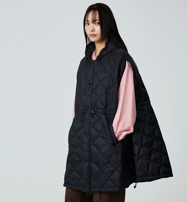 ABAHOUSE「【TAION / タイオン】ポンチョ型ダウン/ケープ/ダウン/フード付き/収納ポ」|ダウン|