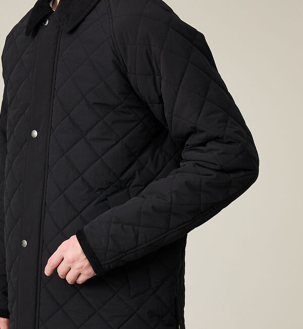 ABAHOUSE「【コーデュロイ襟】ラグラン 中綿キルティング ジャケット」|ブルゾン・スタジャン|