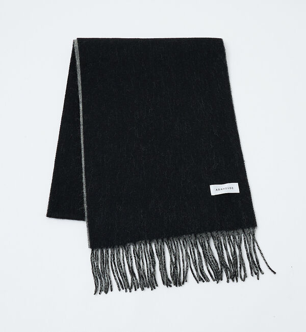 ABAHOUSE「ウール&times;カシミヤ リバーシブル マフラー / ON・OFF兼用」|マフラー|