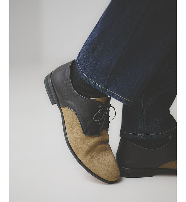 alfredoBANNISTER「ソフトレザー カウンターレス プレーントゥシューズ」|その他|ベージュ