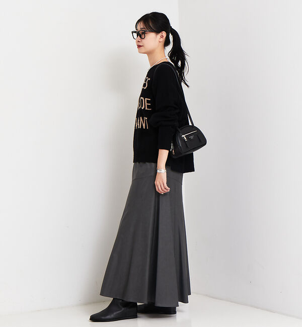 Rouge vif「フェイクレザースカート」|スカート|