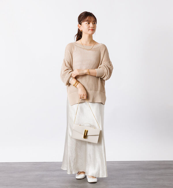 Rouge vif「グリットメッシュニットプルオーバー」|ニット・セーター|