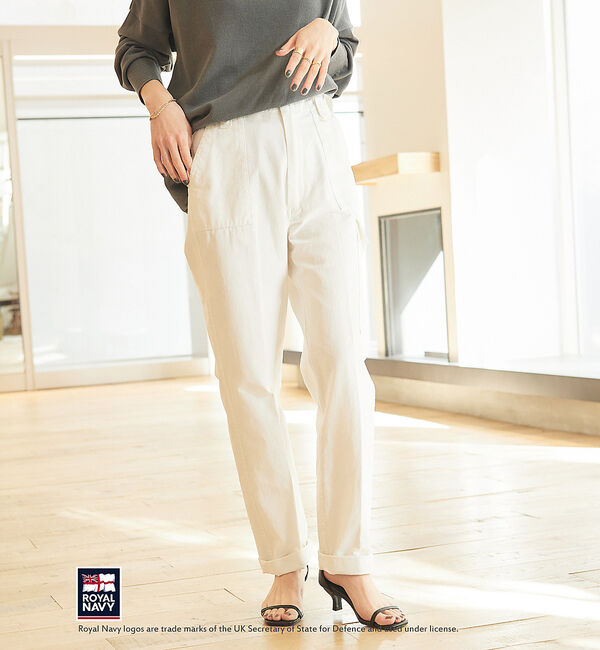 Rouge vif「【追加】【ROYAL NAVY/ロイヤルネイビー】別注カーゴパンツ」|その他|ホワイト