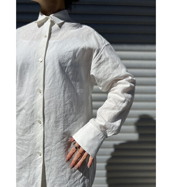 Rouge vif「綿麻レギュラー ナチュラルシャツ」|シャツ・ブラウス|