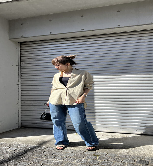 Rouge vif「綿麻レギュラー ナチュラルシャツ」|シャツ・ブラウス|