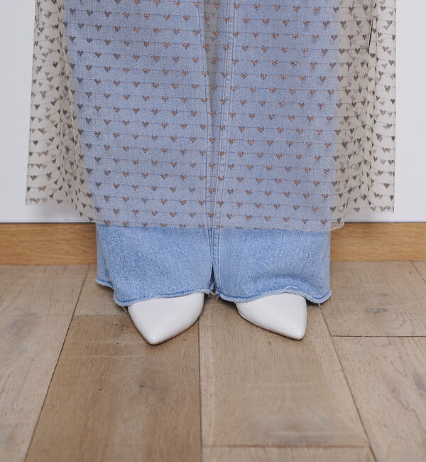 Rouge vif「スター＆ハート柄チュールスカート」|スカート|