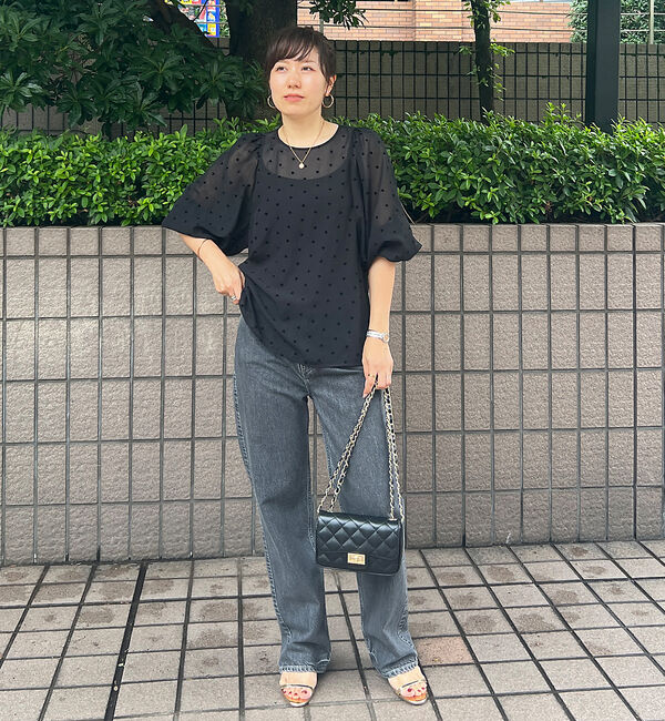 Rouge vif「ハートフロッキーシアーブラウス」|シャツ・ブラウス|