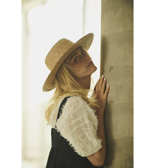 Rouge vif「シアーフリンジニット フレンチプルオーバー」|ニット・セーター|