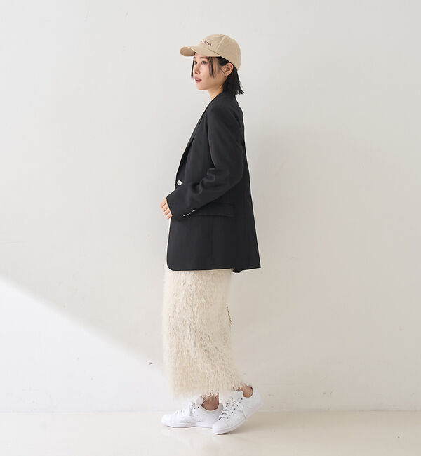 Rouge vif「フリンジフェザーサイドスリットスカート」|スカート|