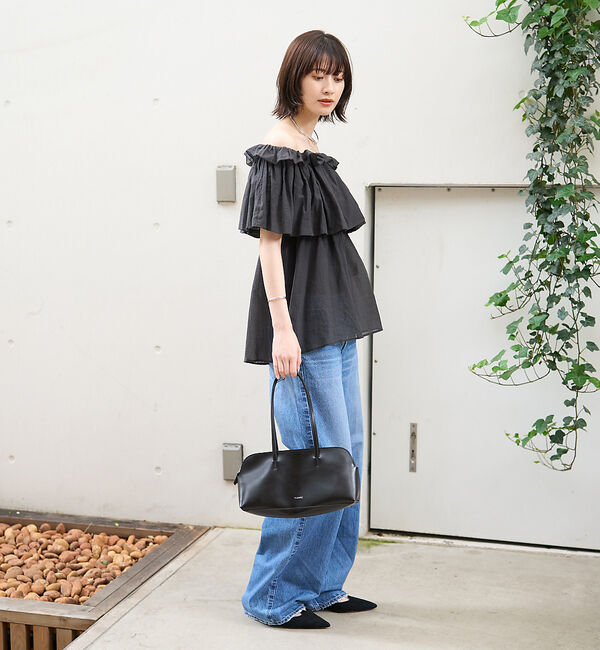 Rouge vif「【YAHKI /ヤーキ】SOFT W FACE　横長ショルダーバッグ」|ショルダー・メッセンジャー|