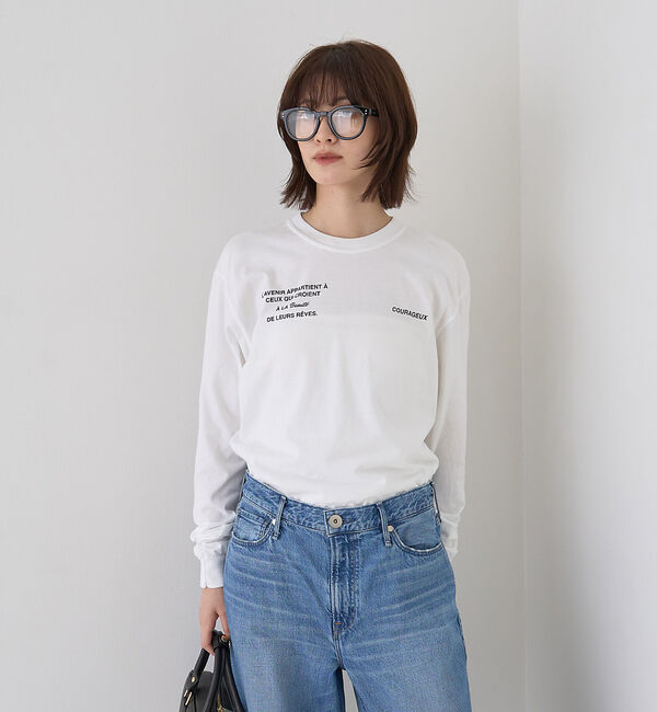 Rouge vif「ガーメントダイロゴロンTシャツ」|Tシャツ・カットソー|