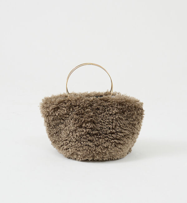 Rouge vif「【HELEN MOORE/ヘレンムーア】ゴールドリングフェイクファーバッグ」|ハンドバッグ|