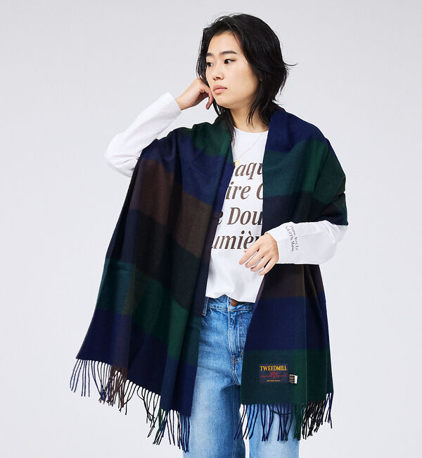 Rouge vif「【定番人気】【2025AW新作】【TWEEDMILL/ツイードミル】大判ストール」|マフラー|