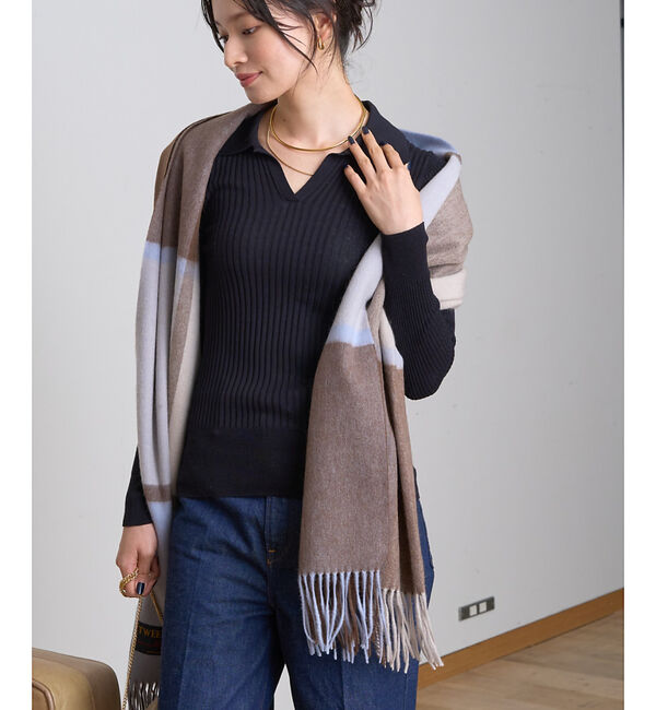 Rouge vif「【定番人気】【2025AW新作】【TWEEDMILL/ツイードミル】大判ストール」|マフラー|