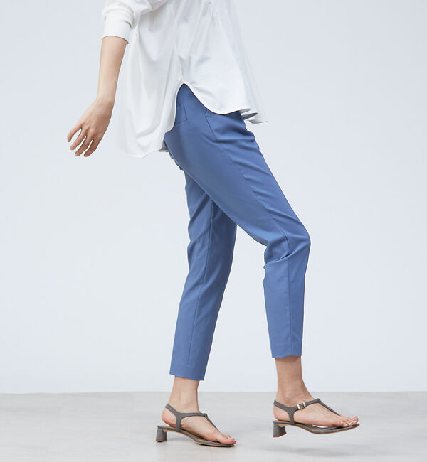 qualite「【新色登場】【WEB限定販売】ストレッチ2タックパンツ」|その他|ブルー