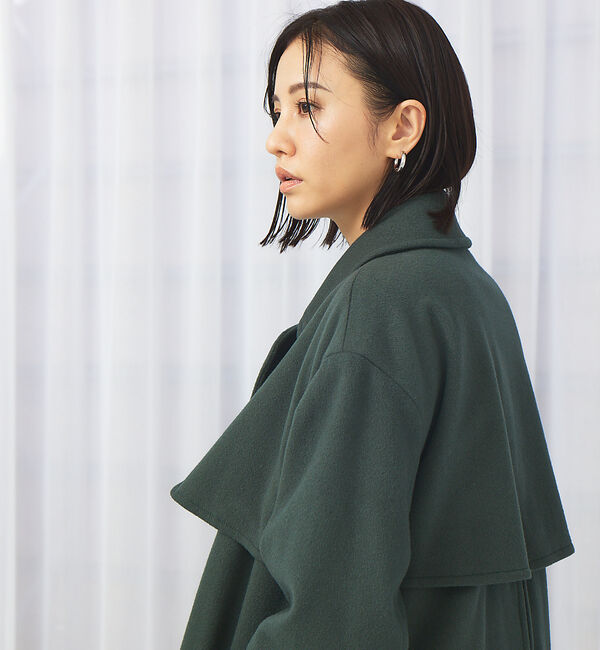 qualite「ウールトレンチコート」|トレンチコート|