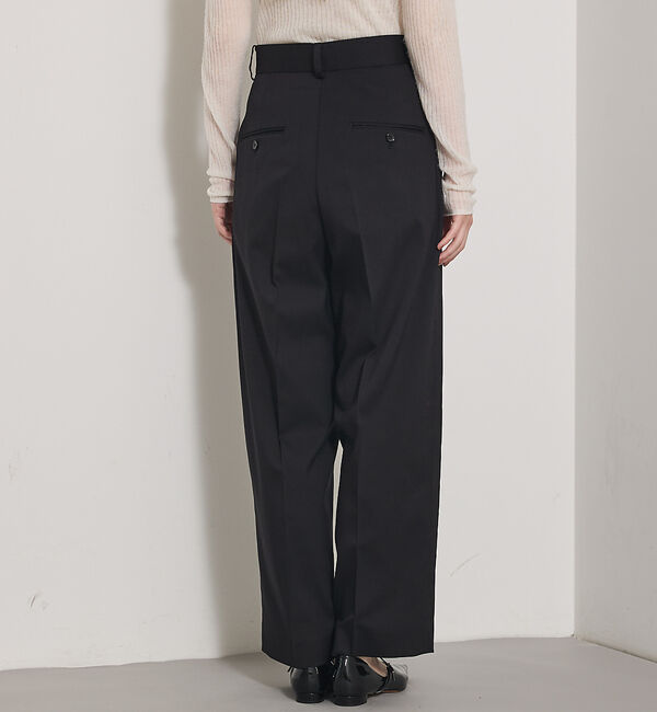 qualite「【Oggi 掲載】ツイルピンタックパンツ」|その他|