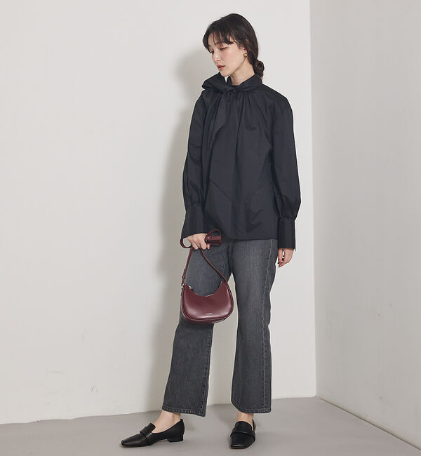 qualite「【Can Cam掲載】タフタボウタイブラウス/ボウタイ取り外し可能」|シャツ・ブラウス|