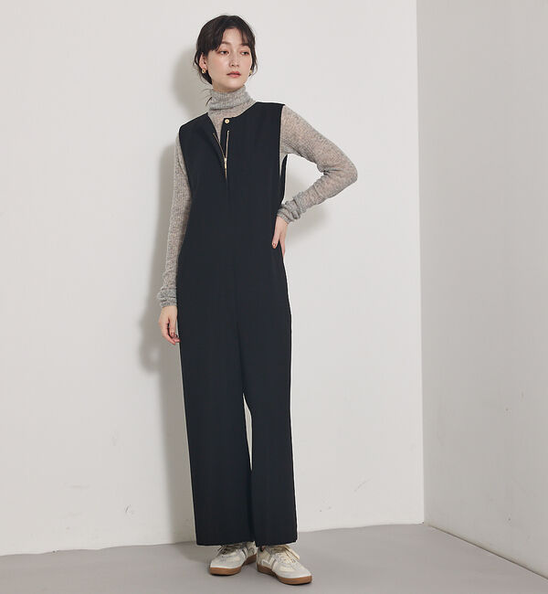 qualite「【オールシーズン大活躍】ダブルサテンオールインワン」|オールインワン|