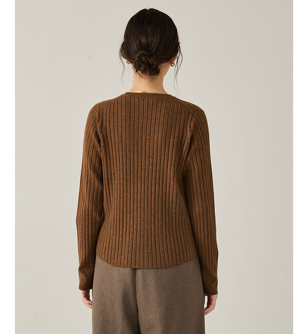 qualite「ご好評につき再入荷！【新色追加！25AW】アシメスヌードリブニット/スヌード取り」|ニット・セーター|