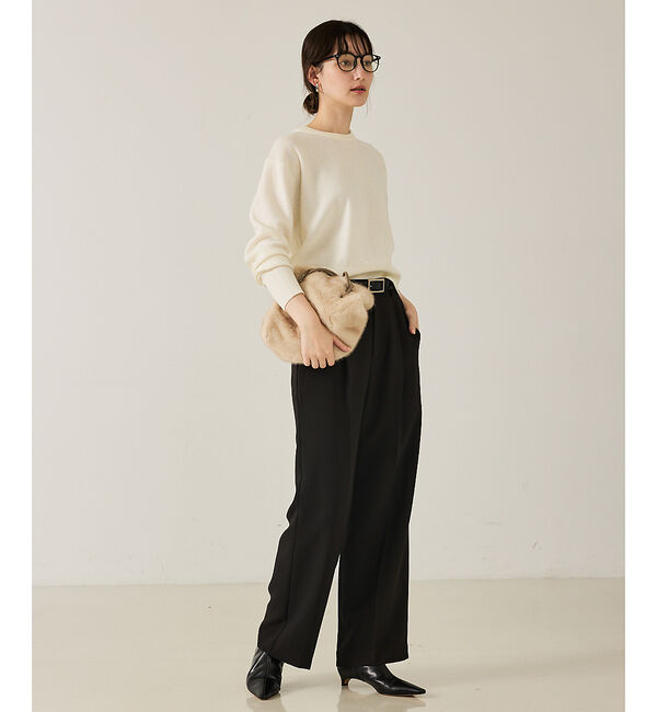 qualite「【スウェット気分で着られる】スパンコールニット」|ニット・セーター|