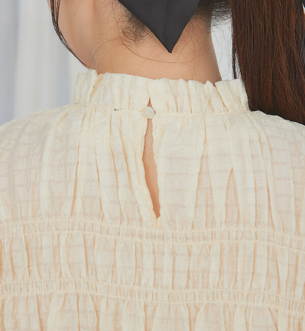 SELFIST「シャーリングペプラムブラウス」|シャツ・ブラウス|