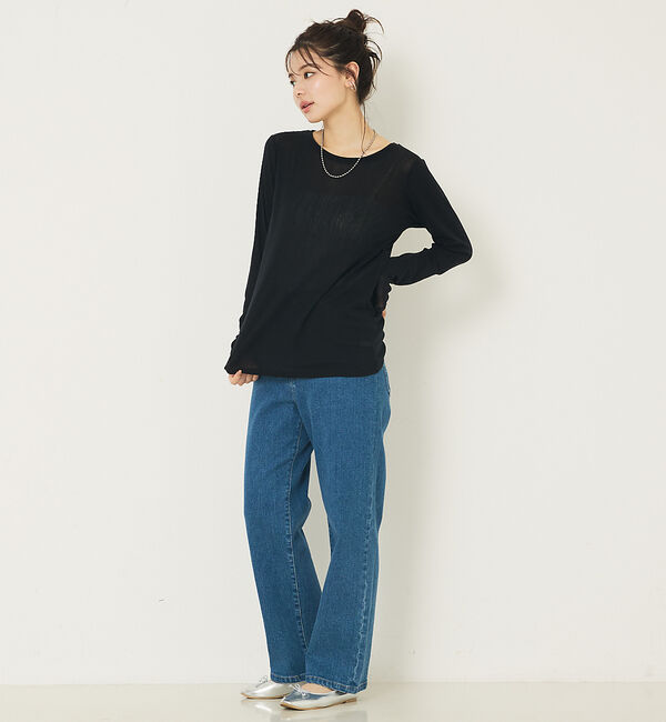 abahouse mavie「ソフトチュールロンT」|Tシャツ・カットソー|