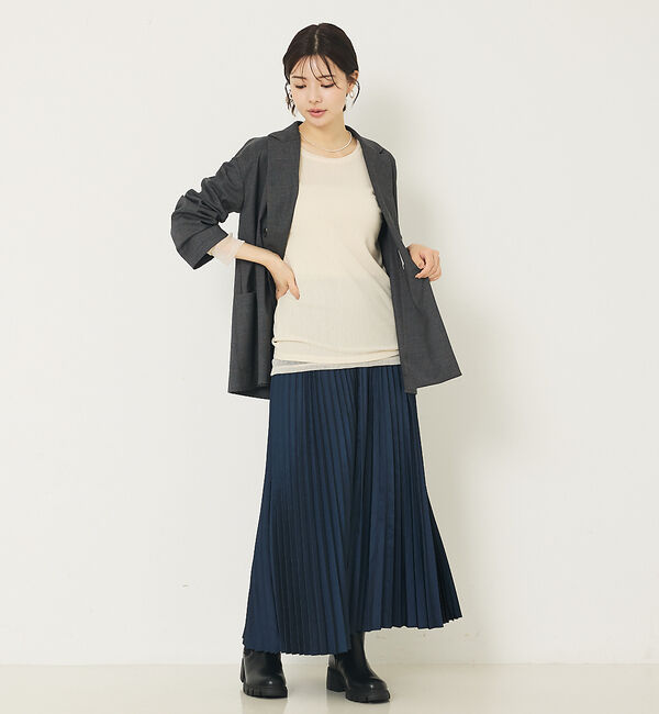 abahouse mavie「ソフトチュールロンT」|Tシャツ・カットソー|