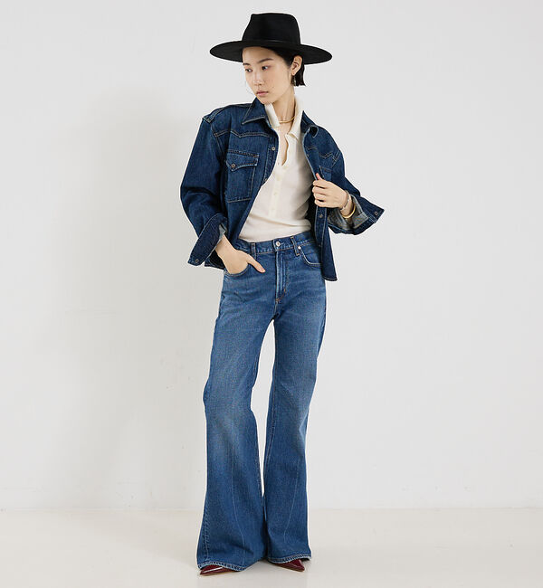 The Store by C' 「【TWP】Cropped OG Shirt in Denim／デニムシャツジャケ」|その他|