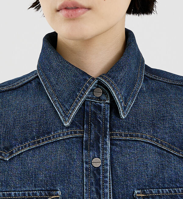 The Store by C' 「【TWP】Cropped OG Shirt in Denim／デニムシャツジャケ」|その他|