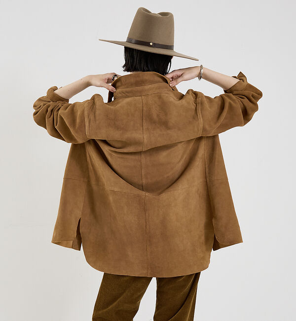 The Store by C' 「【COCUCA】スエードシャツジャケット」|シャツ・ブラウス|