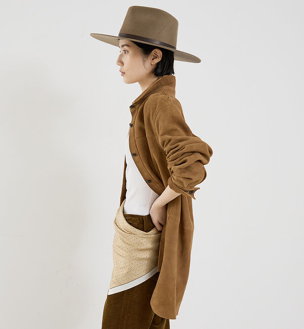 The Store by C' 「【COCUCA】スエードシャツジャケット」|シャツ・ブラウス|