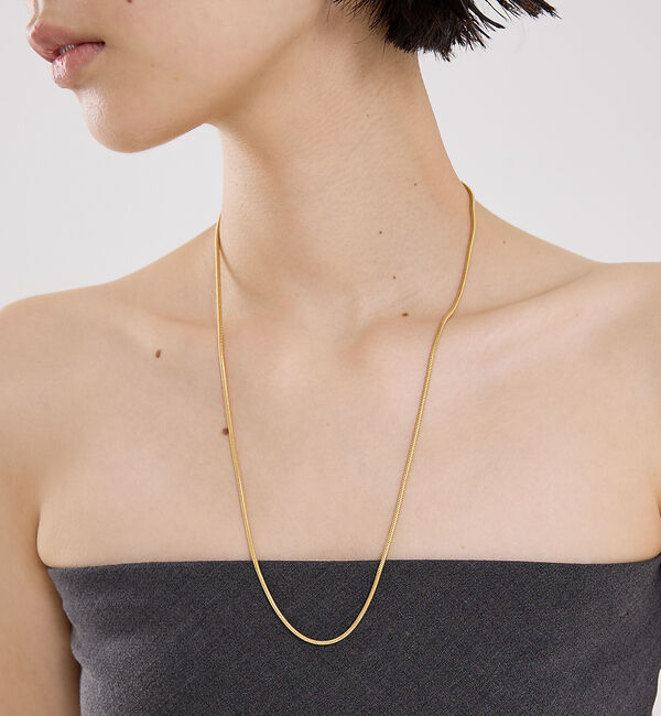 The Store by C' 「【MARIHA】Silent Rain ネックレス パイソンチェーン60cm」|ネックレス|ゴールド