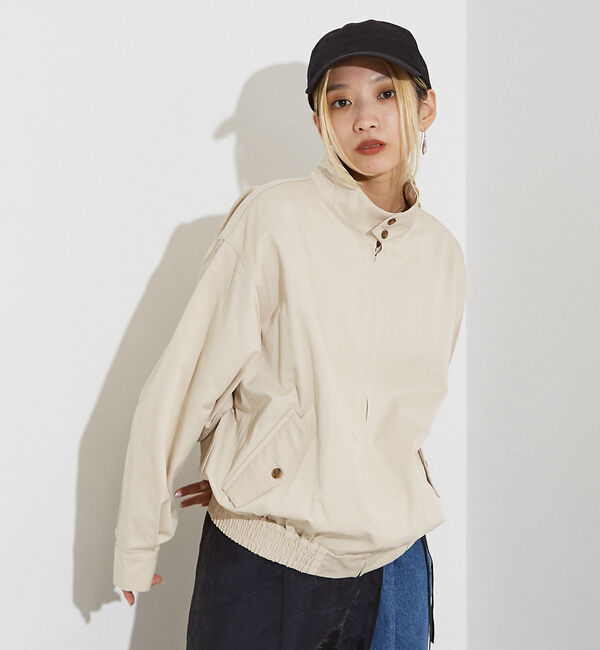 NOMINE「スイングトップ ブルゾン」|ブルゾン・スタジャン|ベージュ
