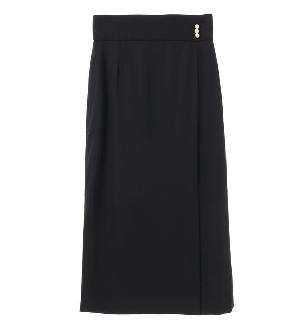 TIARA「パールボタンラップタイトスカート」|スカート|