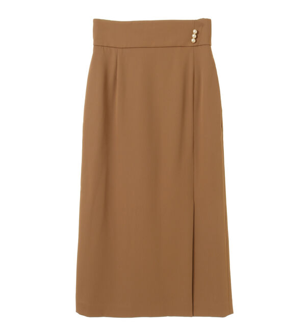 TIARA「パールボタンラップタイトスカート」|スカート|