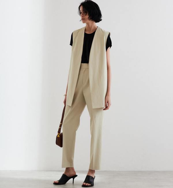 Liesse「タックパンツ（セットアップ対応可）」|その他|ベージュ