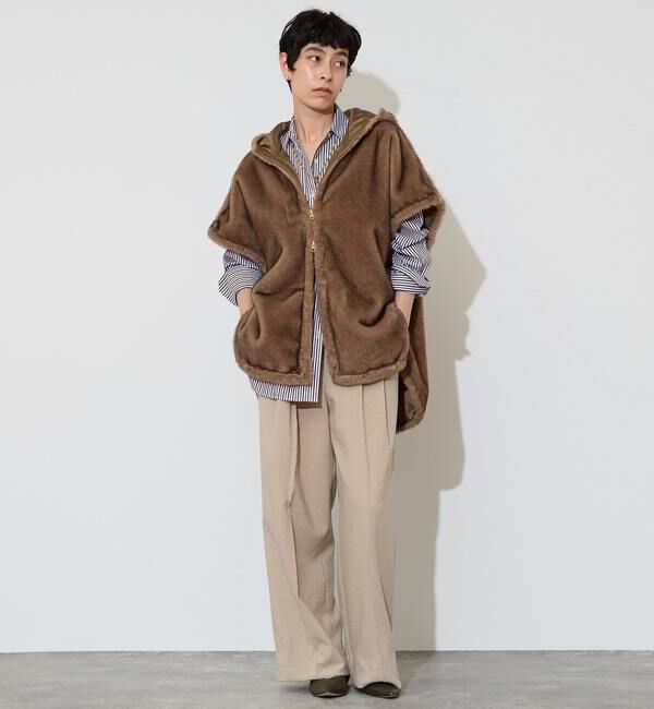 Liesse「フェイクミンクファーオーバーベスト」|ベスト・ジレ|